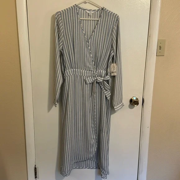 dress long sleeve midi Square Neck Long Sleeve Midi Dress in Ivory - 14